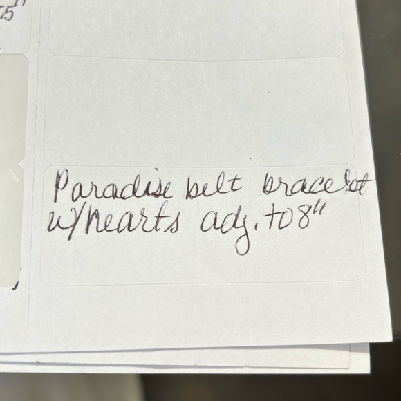 Paradis silver tone belt bracelet adjustable - Picture 6 of 6